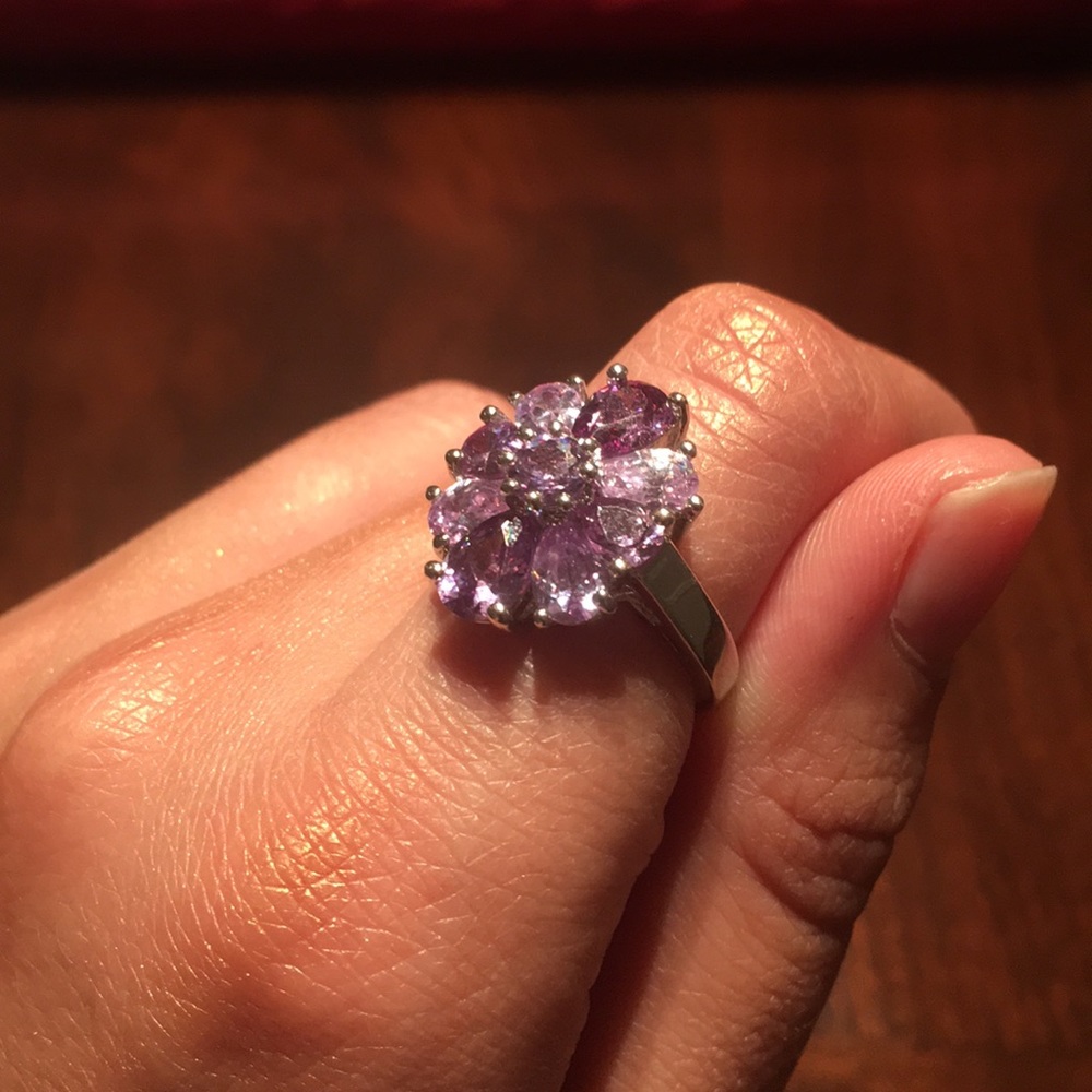 Purple & Silver Ring